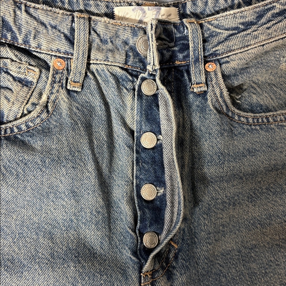 Free People We The Free Fast Times High Rise Mom Jeans - Picture 6 of 10